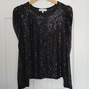 Black sequin  shirt